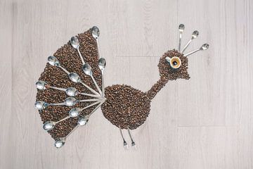 Peacock coffee van Elianne van Turennout