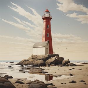 Lighthouse red soft colours