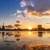 Zonsopkomst in de Oudorper polder van jaapFoto