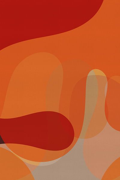 Retro Pulse in Gebranntem Orange von Dina Dankers
