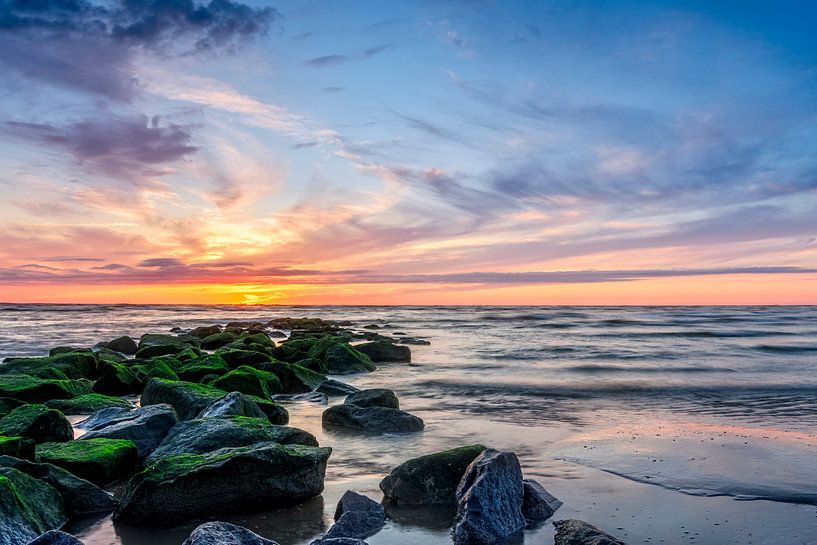 North sea sunset van Richard Guijt Photography
