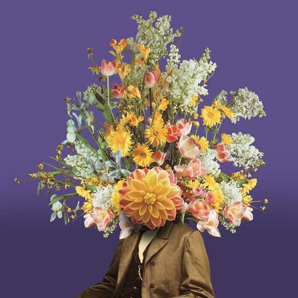 Self-portrait with flowers 2 by toon joosen