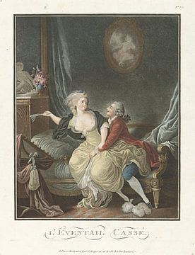 Louis-Marin Bonnet, De gebroken waaier,1769 - 1793 2 van Atelier Liesjes