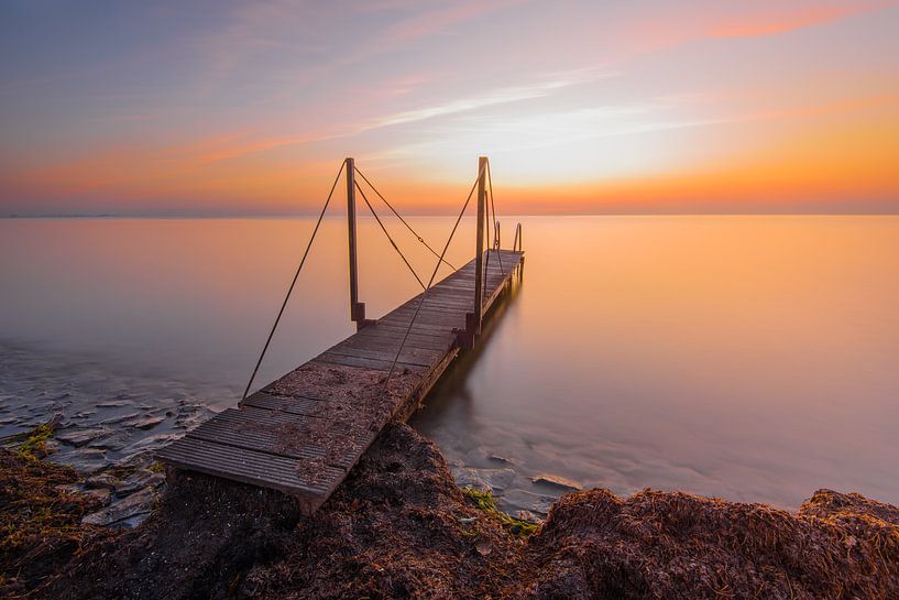 Jetty IJsselmeerdijk Edam by Erwin Jonkman