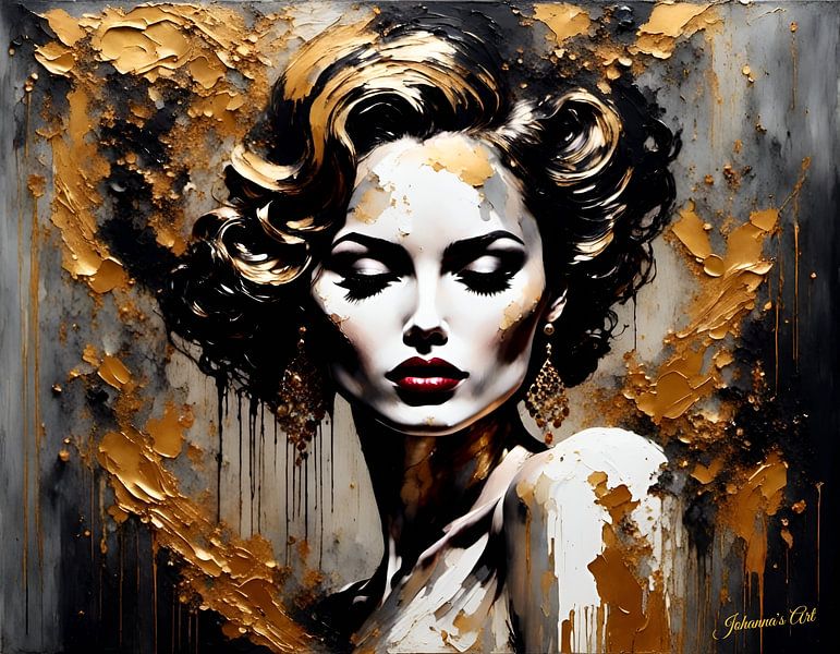Golden Splendor 26 van Johannas Art Creations