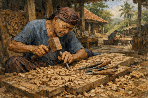 Master Wood Carver of Jepara