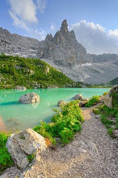 Lago di Sorapis Dolomieten van Michael Valjak
