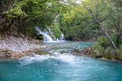 Plitvice Lakes nationaal park in centrum van Kroatie