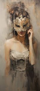 Portrait au masque d'or