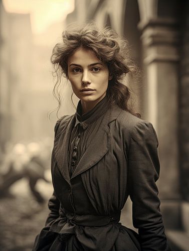 Vastberadenheid in de straten van de stad