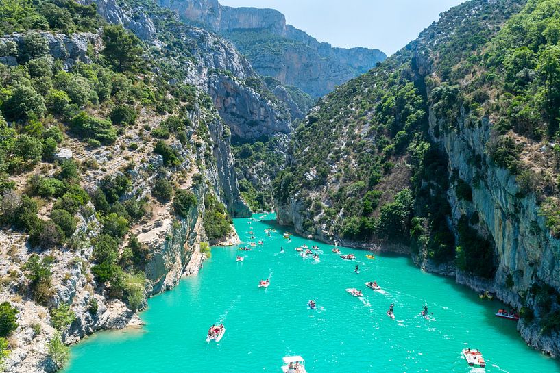 Uitzicht op Gorges du Verdon in Frankrijk van Linda Schouw