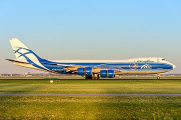 AirBridgeCargo Boeing 747-8 op de Polderbaan. van Jaap van den Berg