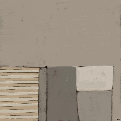 Strand. Abstract groenhout.