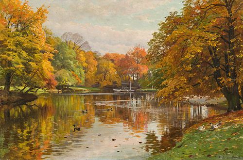 Peder Monsted, Schlosspark Frederiksberg Have, 1923