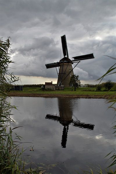Kinderdijk, Alblasserdam, die Niederlande - Mühlenerbe von Maurits Bredius