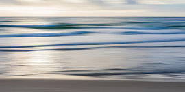 Waves on the beach / blurred on Sylt by the North Sea – ICM Photography by Werner Dieterich