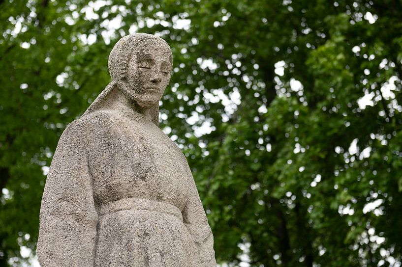 Cemetery with Little Woman of Wells by Richard Wareham