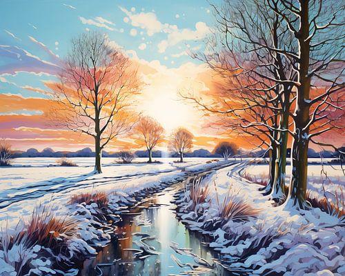 Schnee im Winter