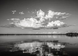 Cloud Mirror BW by Adriano Oliveira