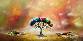 Baum des Lebens von Gena Theheartofart