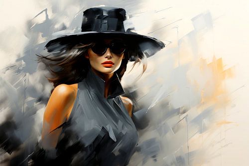 Fashion Model Schilderij