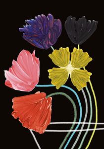 Fleurs en vase sur Suzanne Allewelt