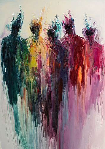 Personnes abstraites | Figures colorées