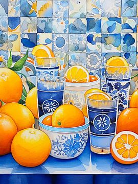 sinaasappels in de keuken van haroulita