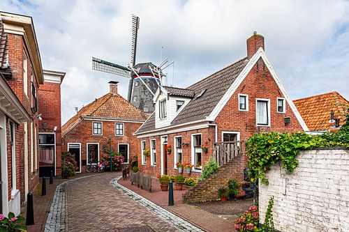 Windmill De Ster in the centre of Winsum