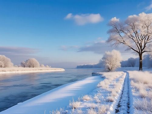 Winterlandschap op de Biesbosch 1