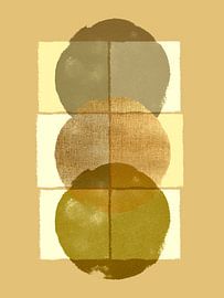 Skandinavien Minimalismus Gelb von Mad Dog Art