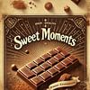 Sweet Moments - De zoete retro poster voor fijnproevers en chocoladeliefhebbers van Eric Nagel