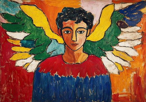 Vlucht van de engelen: de aartsengel in goddelijke pracht