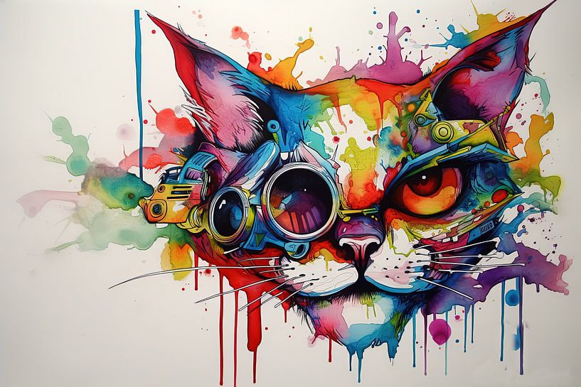 Katzen Portrait von Hans-Jürgen Flaswinkel