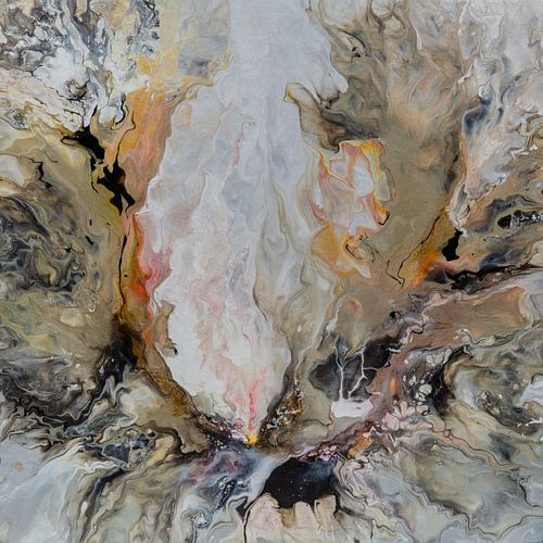 Force primitive - peinture acrylique abstraite sur toile