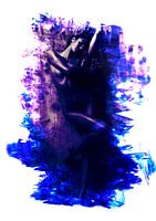 Girl in blue