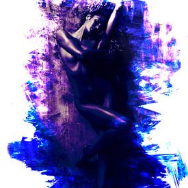 Girl in blue van Jacques Sjouw digital artist