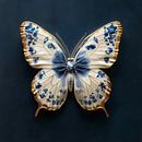 Porcelain Delft Blue Butterfly 2 by Studio Ypie thumbnail