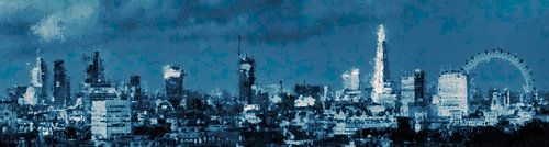 Panorama met Londense iconen