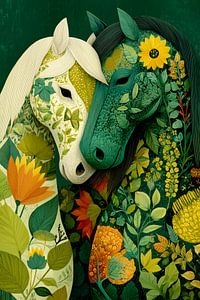Chevaux floraux