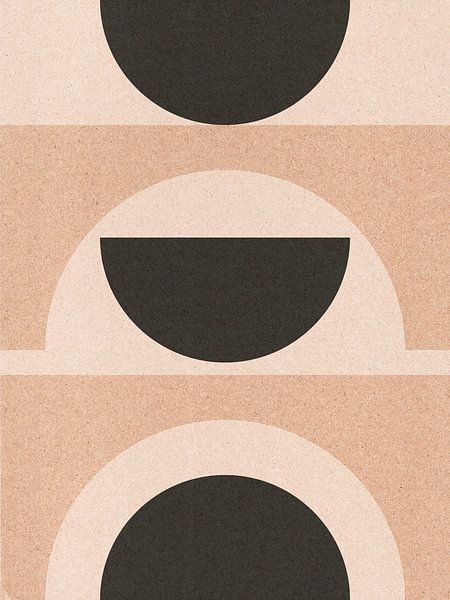 Moderne abstracte geometrische collage nr. 2 van Dina Dankers