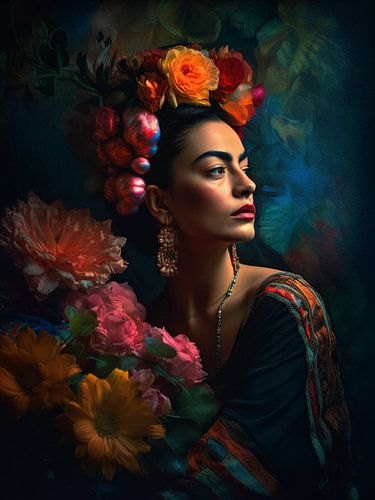 Dream away Frida, flowers and colours
