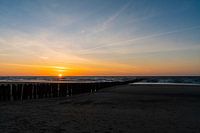 Zonsondergang op het strand