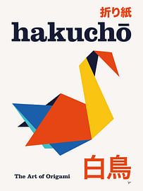 No03 Hakucho Origami Geometric Poster