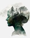 Collage "Nature is my best friend" van Carla Van Iersel thumbnail