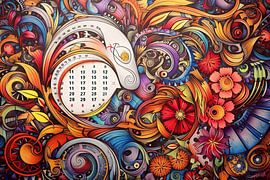 Peinture La géométrie de la pensée