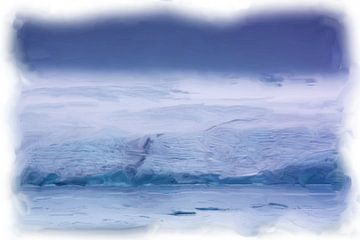 Berg landschap Spitsbergen van Maurice Dawson
