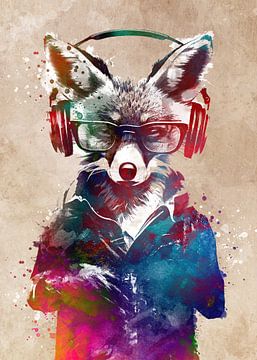 Renard hipster sur JBJart Justyna Jaszke