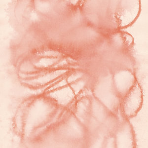 Abstracte aquarellijnen in warm rood op wit