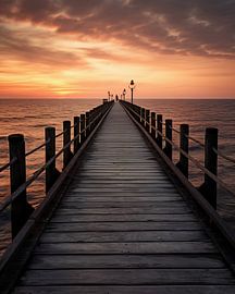 Golden hour on the pier